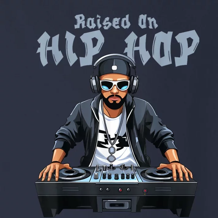 Hip Hop DJ 50th Anniversary Raised On Hip Hop Toddler Long Sleeve Shirt