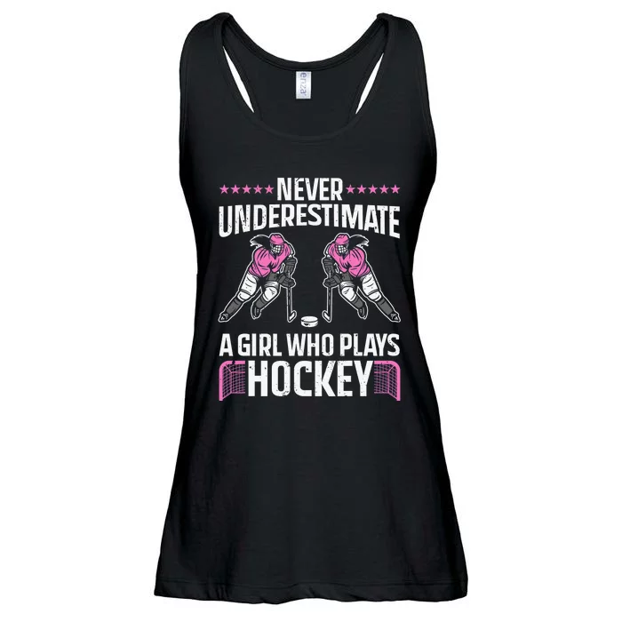 Hockey Hair Dont Care Ice Hockey Sport Hockey Player Ladies Essential Flowy Tank