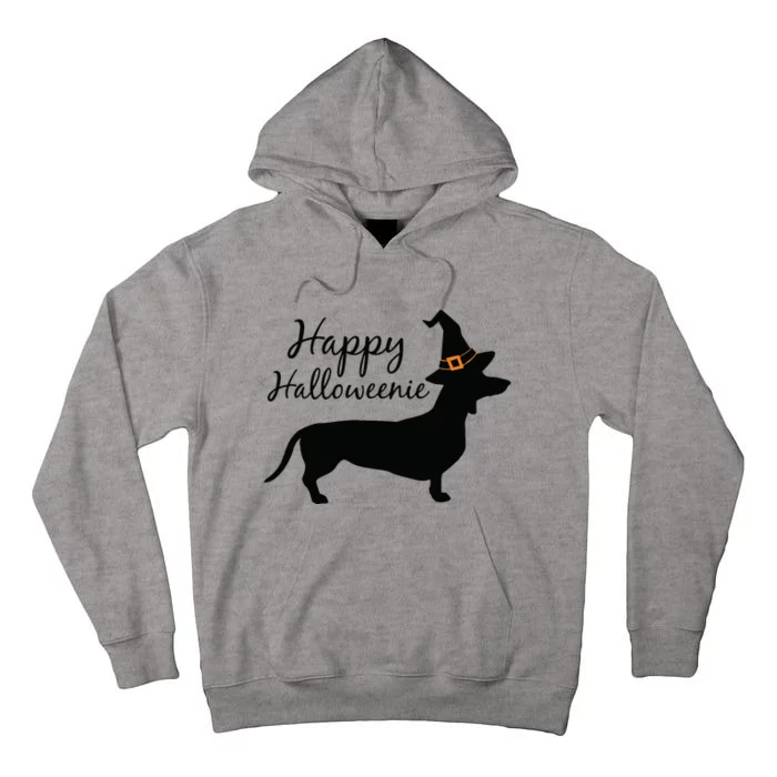 Happy Halloweenie Dachshund Wiener Dog Halloween Tall Hoodie