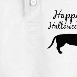 Happy Halloweenie Dachshund Wiener Dog Halloween Dry Zone Grid Performance Polo