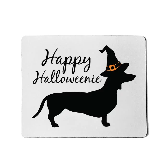 Happy Halloweenie Dachshund Wiener Dog Halloween Mousepad