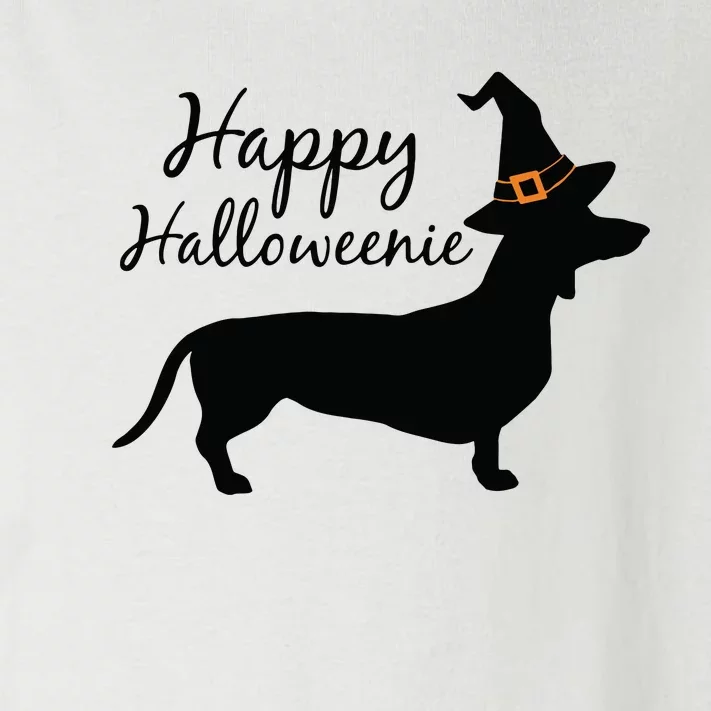 Happy Halloweenie Dachshund Wiener Dog Halloween Toddler Long Sleeve Shirt