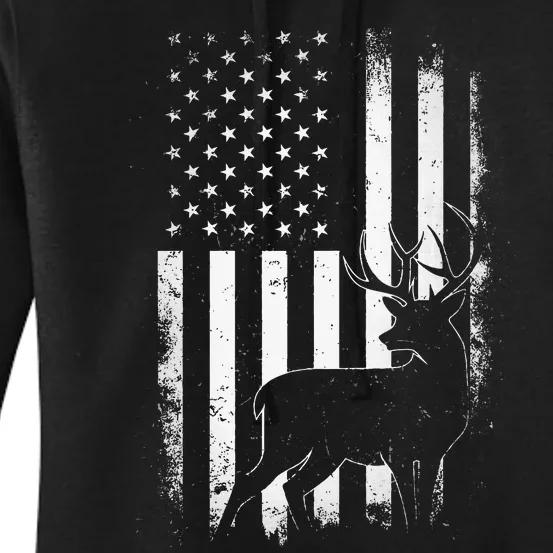 Hunting Hunters Deer Usa Us American Flag Camo Camoflage Women's Pullover Hoodie