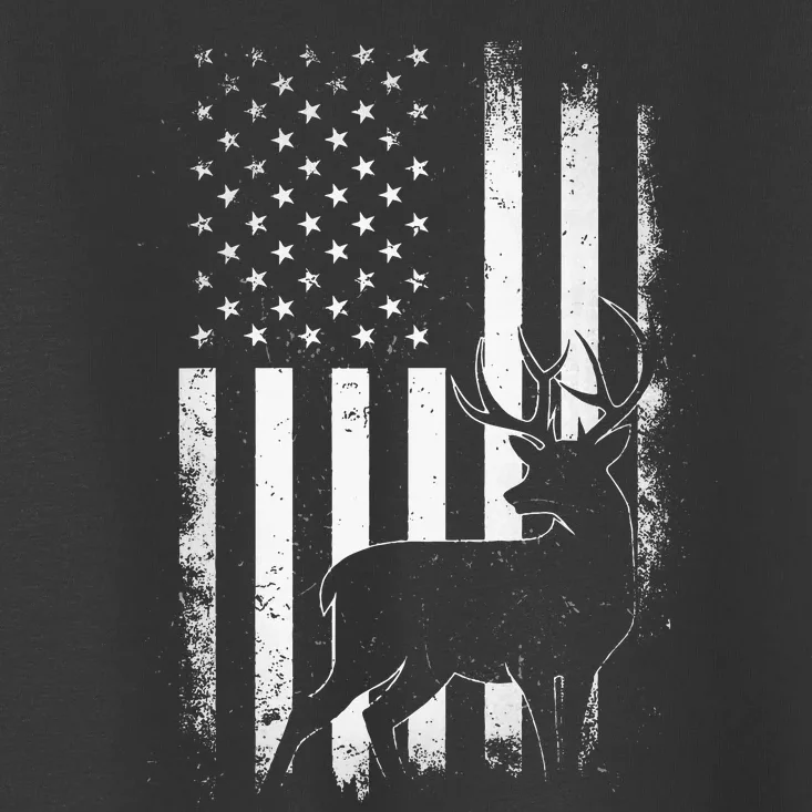 Hunting Hunters Deer Usa Us American Flag Camo Camoflage Toddler T-Shirt