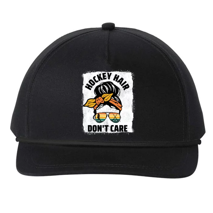 Hockey Hair Dont Care Player Field Hockey Cool Gift Snapback Five-Panel Rope Hat