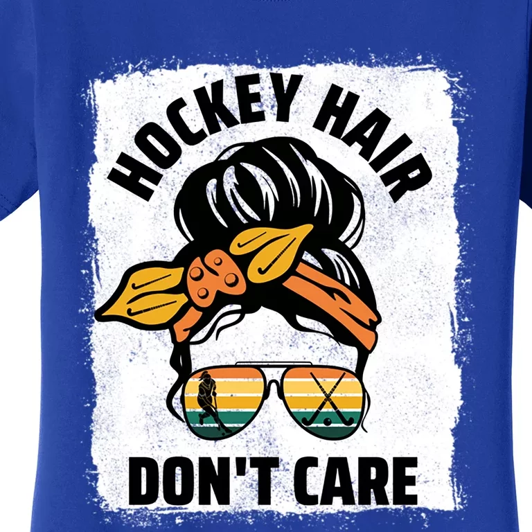 Hockey Hair Dont Care Player Field Hockey Cool Gift Women's T-Shirt