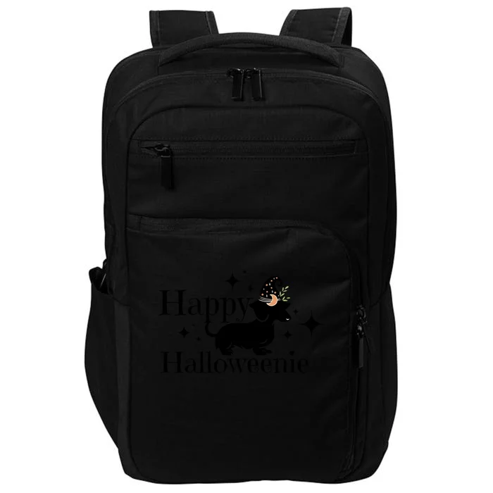 Happy Halloweenie Dog Halloween Wicth Impact Tech Backpack