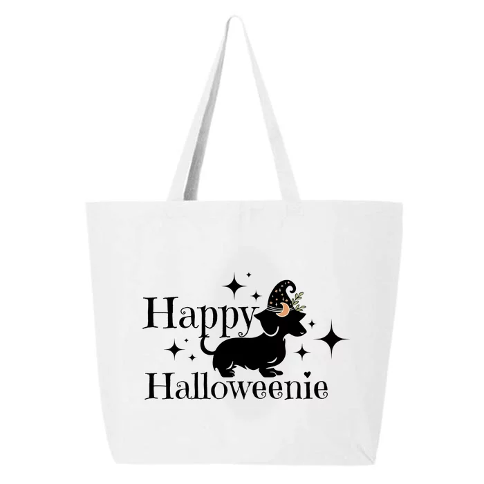 Happy Halloweenie Dog Halloween Wicth 25L Jumbo Tote