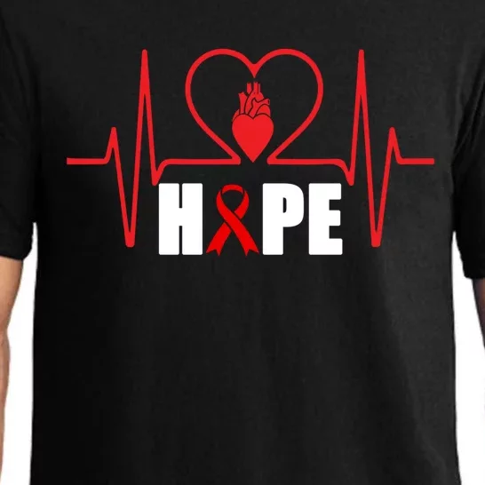 Hope Heart Disease Awareness In February Heart Health Month Gift Pajama Set