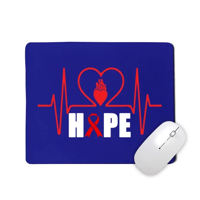 Hope Heart Disease Awareness In February Heart Health Month Gift Mousepad