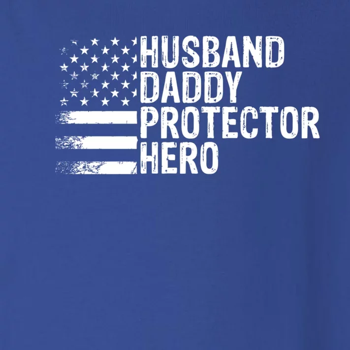 Humor Husband Daddy Protector Hero Happy Fathers Day Flag Gift Toddler Long Sleeve Shirt