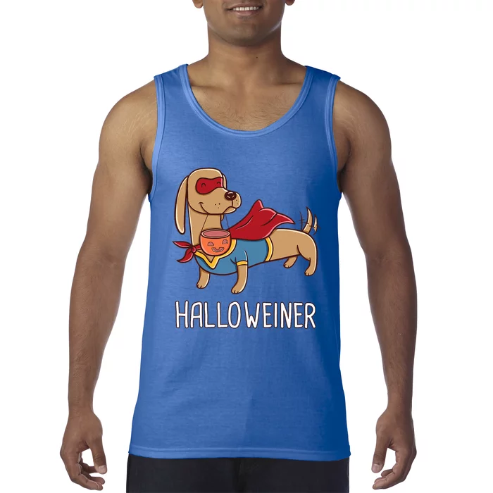 Happy Halloweiner Dachshund Sausage Weiner Dog Halloween Tank Top