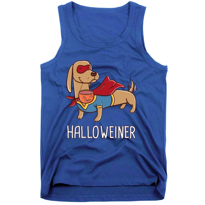 Happy Halloweiner Dachshund Sausage Weiner Dog Halloween Tank Top