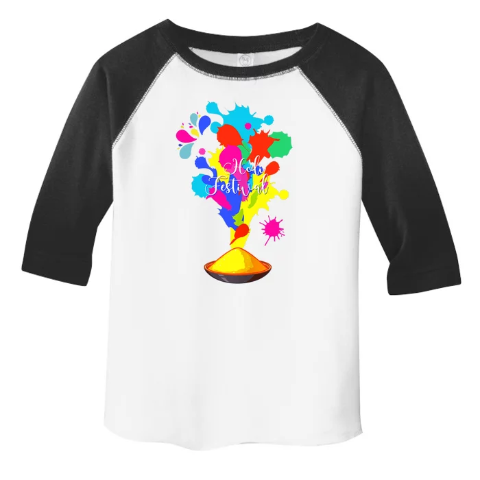 Happy Holi Design For Color India Hindu Tank Top Toddler Fine Jersey T-Shirt