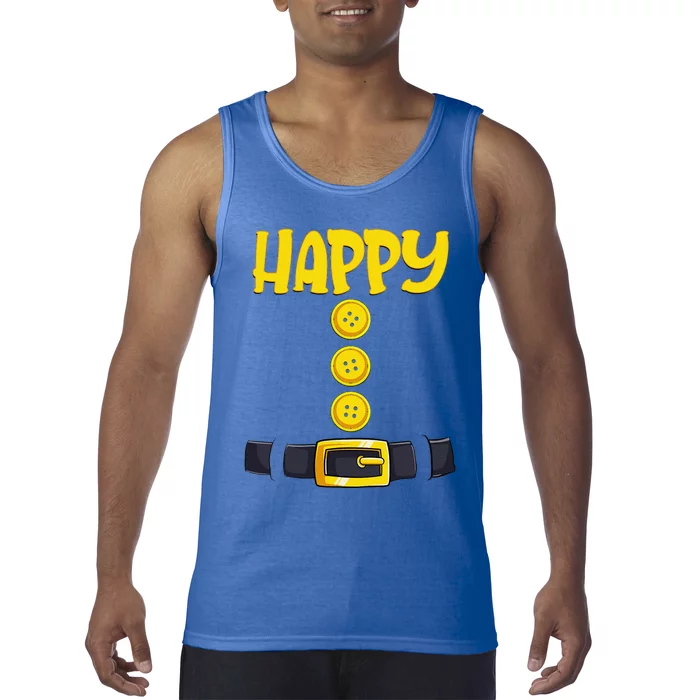 Happy Halloween Dwarf Costume Color Matching Tank Top