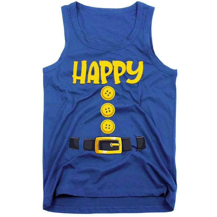 Happy Halloween Dwarf Costume Color Matching Tank Top