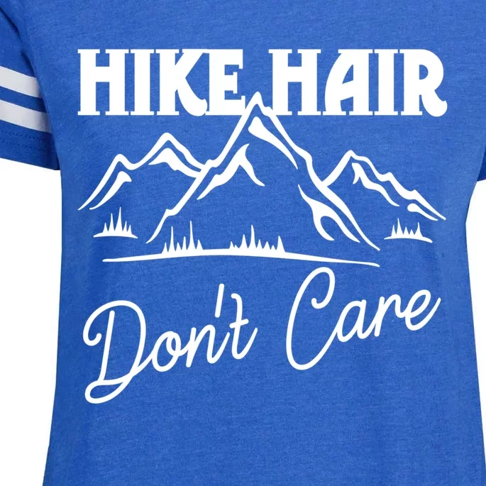 Hike Hair Dont Care Hiker Hiking Camping Nature Lover Gift Enza Ladies Jersey Football T-Shirt