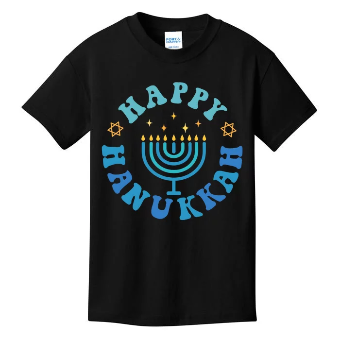 Happy Hanukkah Dinner Funny Jewish Family Kids T-Shirt