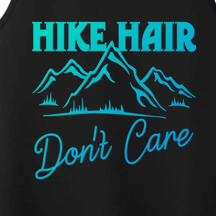 Hike Hair Dont Care Hiker Hiking Camping Nature Lover Gift Performance Tank