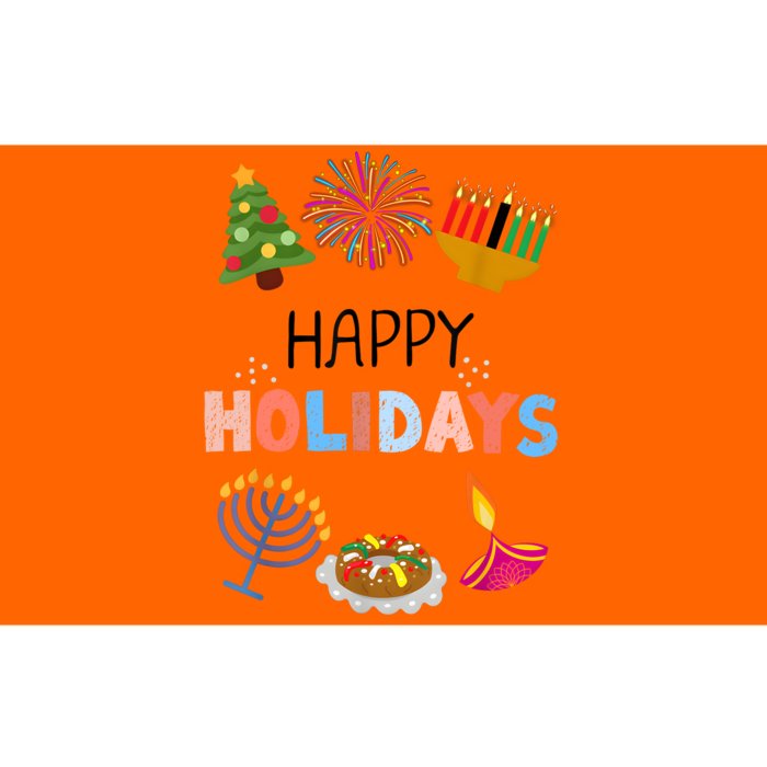 Happy Holidays Diwali Kwanzaa Hanukkah Christmas Bumper Sticker