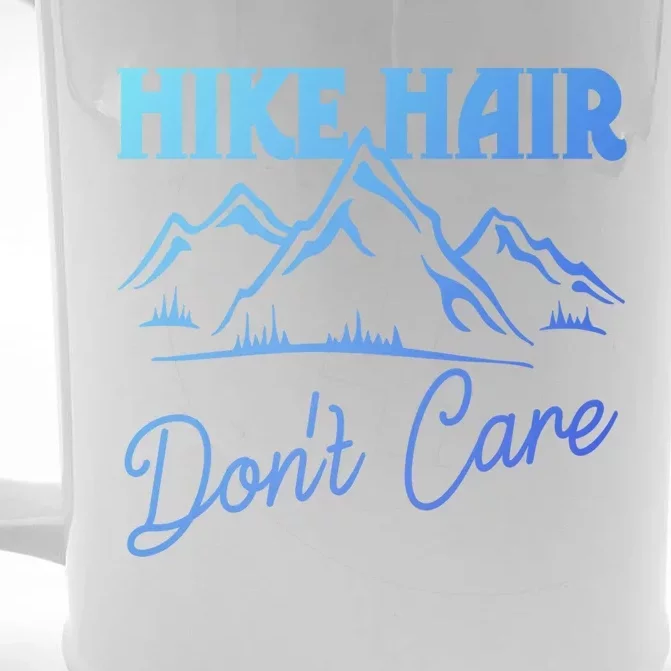 Hike Hair Dont Care Hiker Hiking Camping Nature Lover Gift Front & Back Beer Stein