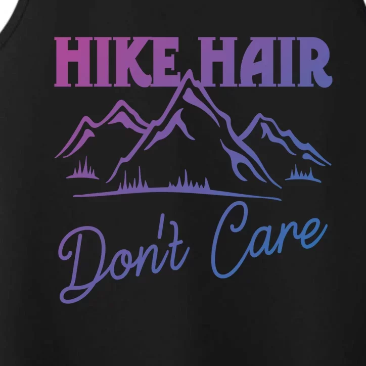 Hike Hair Dont Care Hiker Hiking Camping Nature Lover Gift Performance Tank