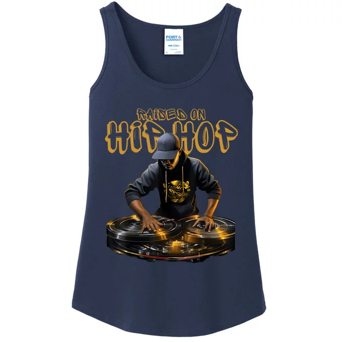 Hip Hop DJ 50th Anniversary Graphic Ladies Essential Tank