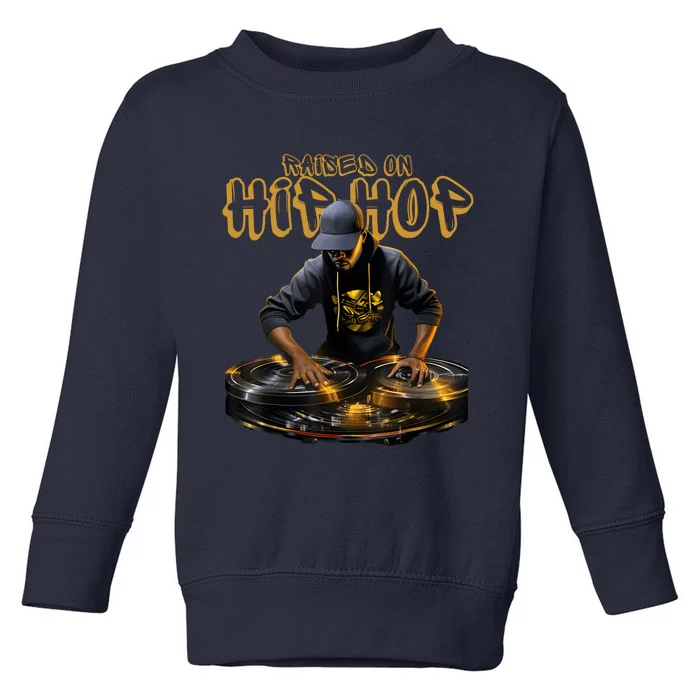 Hip Hop DJ 50th Anniversary Graphic Toddler Sweatshirt