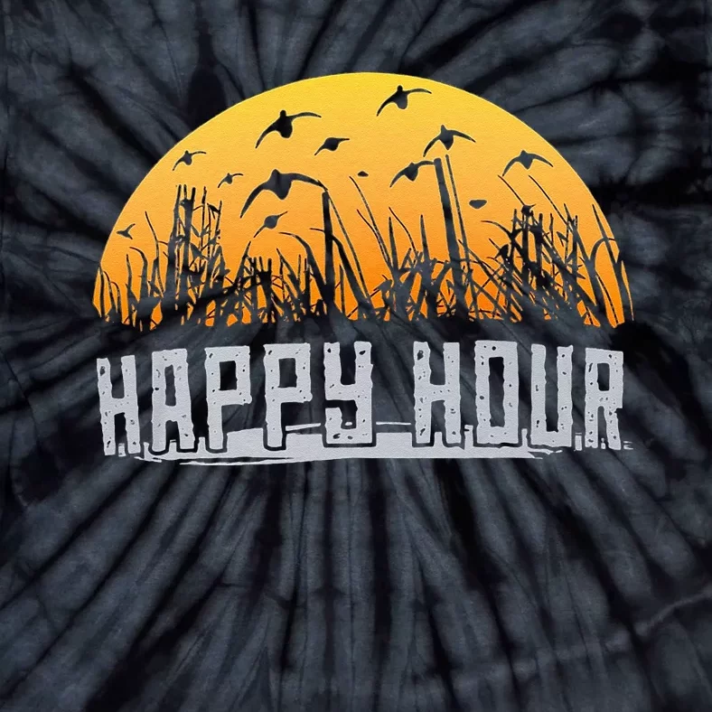 Happy Hour Duck Hunting Hunter Tie-Dye T-Shirt