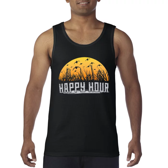 Happy Hour Duck Hunting Hunter Tank Top