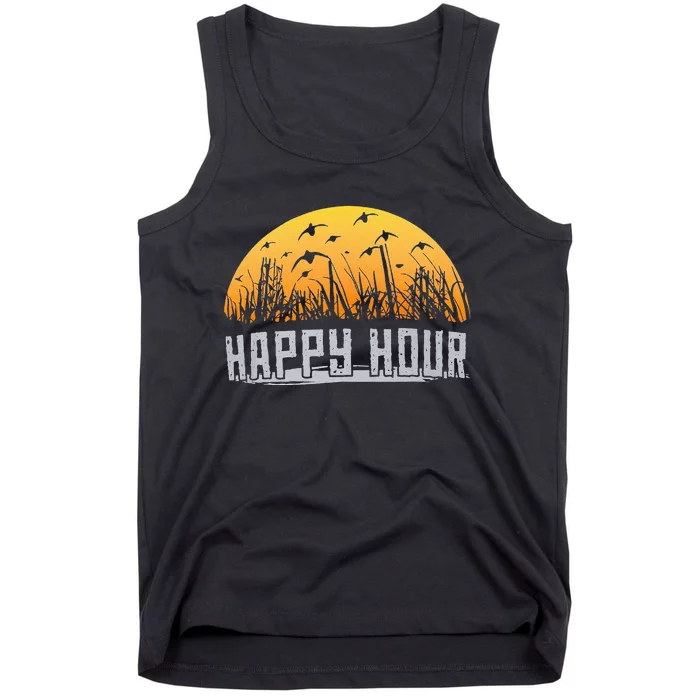 Happy Hour Duck Hunting Hunter Tank Top