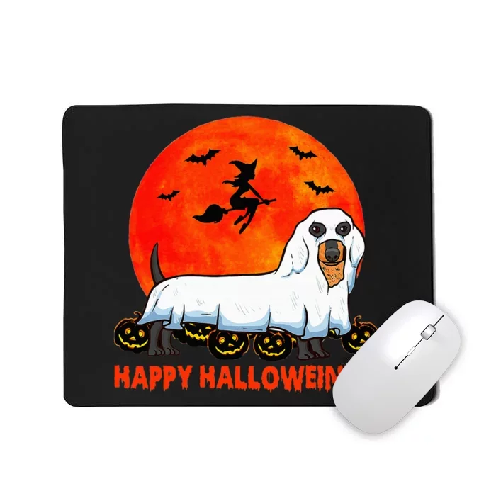 Happy Halloweiner Dachshund Halloween Costume Mousepad