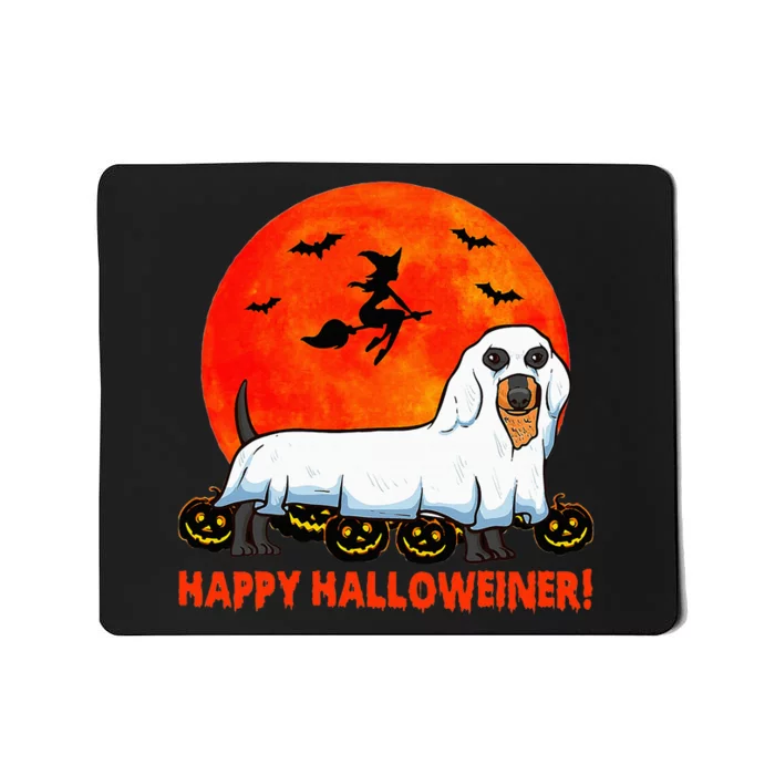 Happy Halloweiner Dachshund Halloween Costume Mousepad