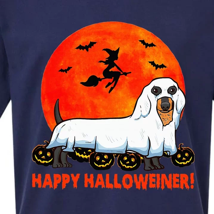 Happy Halloweiner Dachshund Halloween Costume Sueded Cloud Jersey T-Shirt