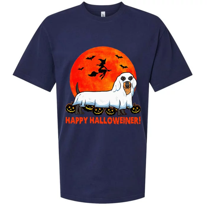 Happy Halloweiner Dachshund Halloween Costume Sueded Cloud Jersey T-Shirt