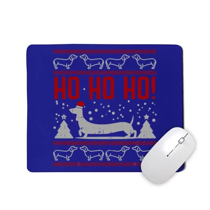 Ho Ho Dachshund Ugly Christmas Sweater Funny Dog Lover Great Gift Mousepad