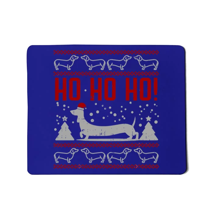 Ho Ho Dachshund Ugly Christmas Sweater Funny Dog Lover Great Gift Mousepad