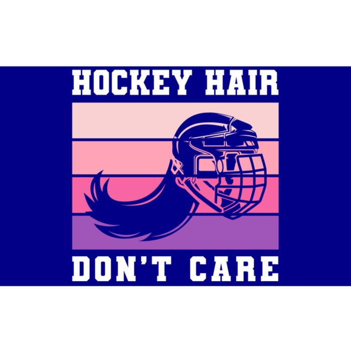 Hockey Hair Dont Care Ice Hockey Meaningful Gift Bumper Sticker