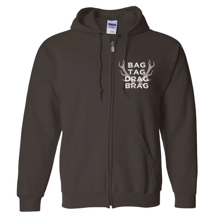 Hunting Hoodie Deer Bow Hunter Gift Full Zip Hoodie