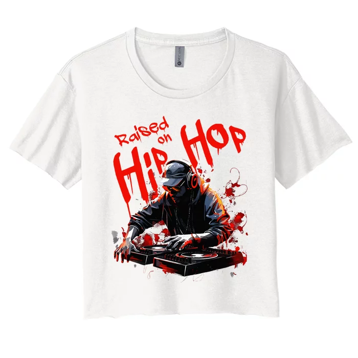 Hip Hop Dj 50th Anniversary Women's Crop Top Tee