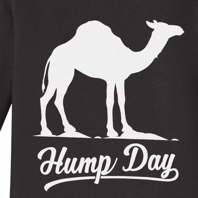 Happy Hump Day Tees Guess Camel Hump Day Baby Long Sleeve Bodysuit