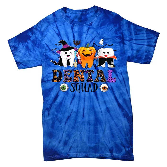 Happy Halloween Dental Squad Dental Pupmkin Spooky Funny Gift Tie-Dye T-Shirt