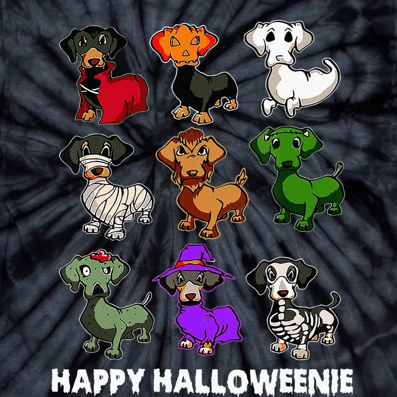 Happy Halloweenie Dachshund Dachshund Halloween Gift Tie-Dye T-Shirt