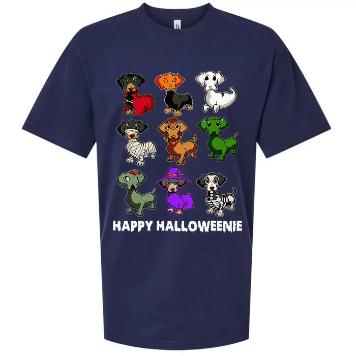 Happy Halloweenie Dachshund Dachshund Halloween Gift Sueded Cloud Jersey T-Shirt