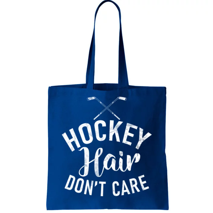 Hockey Hair Dont Care Hockey Gift Tote Bag