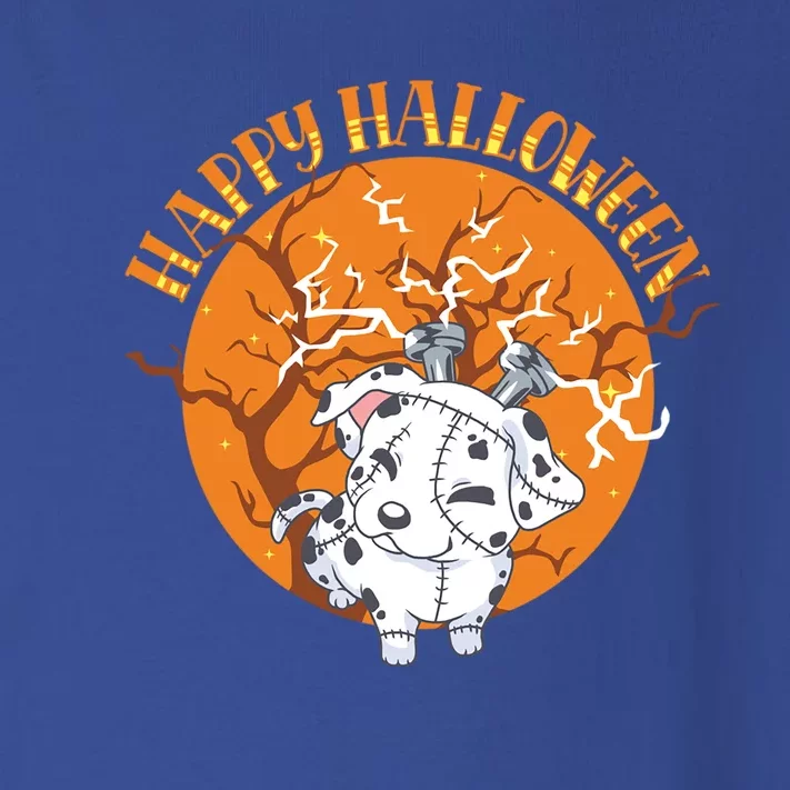 Happy Halloween Dalmatian Monster Dog Animal Horror Costume Gift Toddler Long Sleeve Shirt