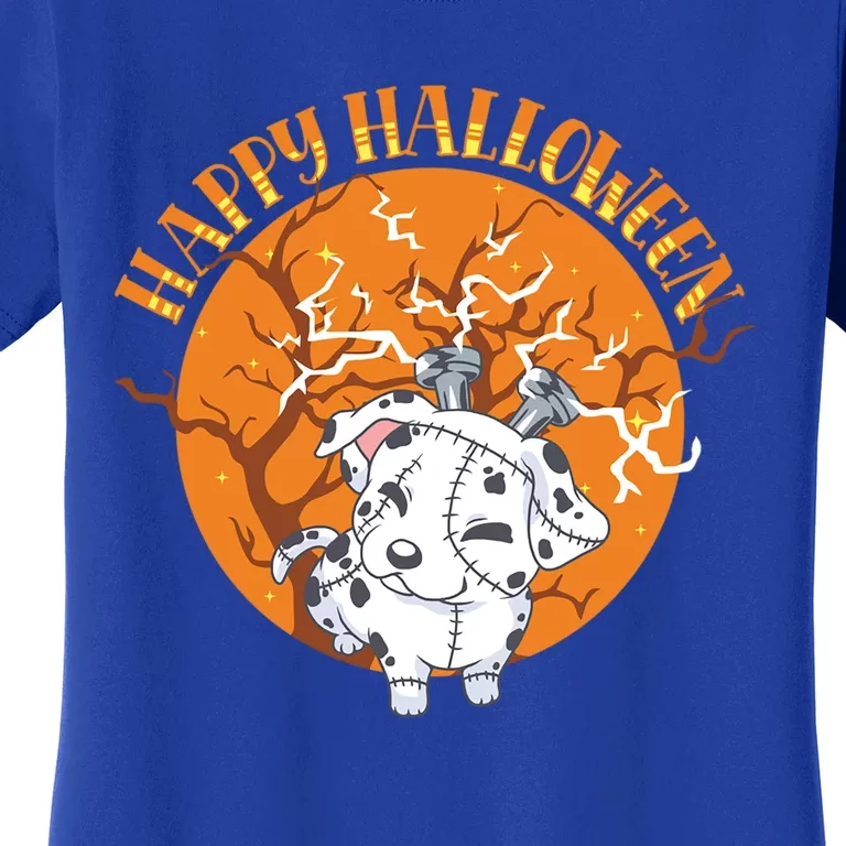 Happy Halloween Dalmatian Monster Dog Animal Horror Costume Gift Women's T-Shirt