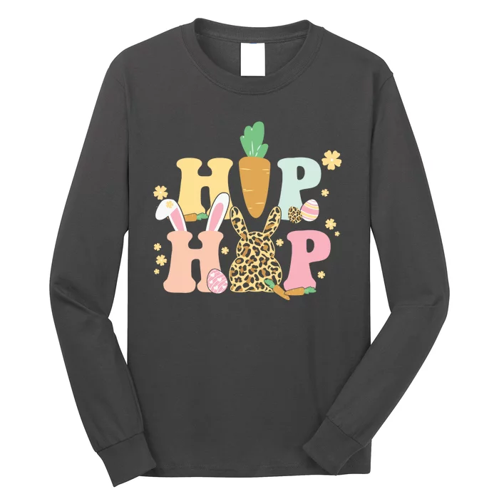 Hip Hop Easter Bunny Festive Spring Long Sleeve Shirt