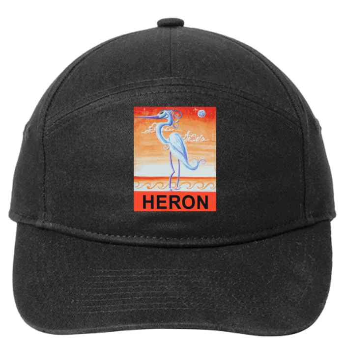 Heron 7-Panel Snapback Hat