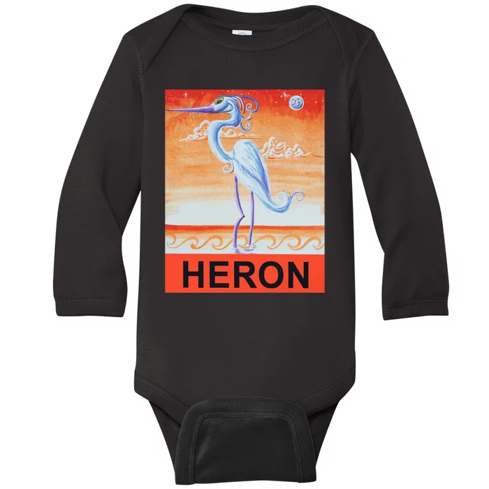 Heron Baby Long Sleeve Bodysuit